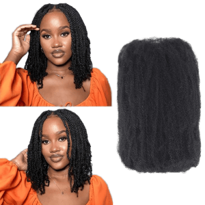 Afro Kinky Human Hair Bulk for Braiding, Twists, Locs